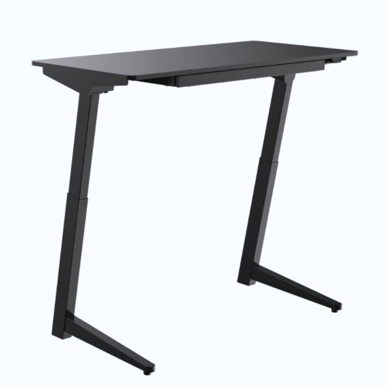 klein elektrisch bureau zwart