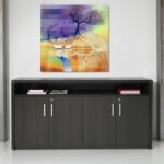 dave dressoirkast 89 x 168 x 42 donker eiken