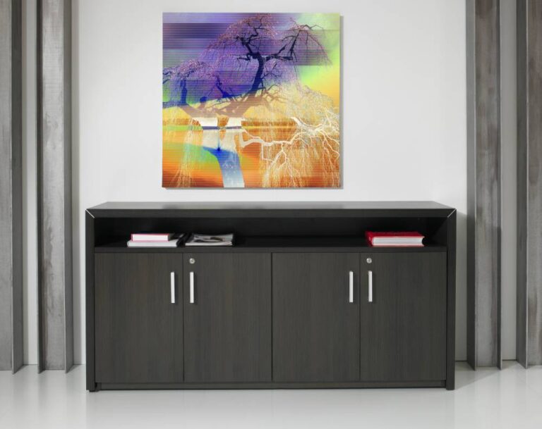 dave dressoirkast 89 x 168 x 42 donker eiken