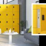 lockers hout elektrische cijfercode