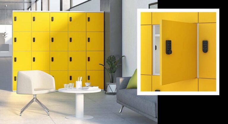 lockers hout elektrische cijfercode
