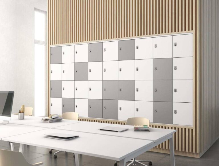 lockers hout magneetkaart