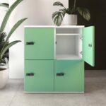 lockers hout elektrische cijfercode