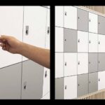 lockers hout magneetkaart