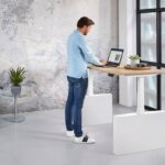 hoog laag bureau met wang