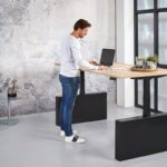 hoog laag bureau met wang