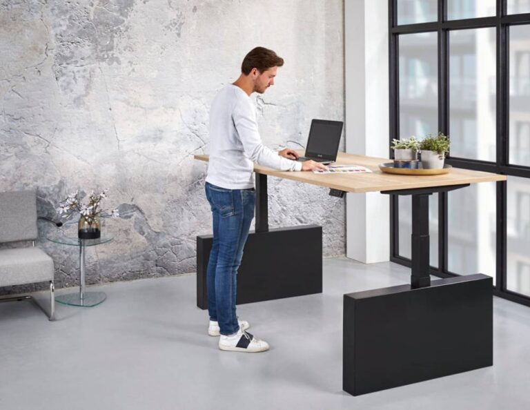 hoog laag bureau met wang