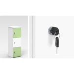 lockers hout sleutel 3 lockerdeuren