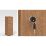 lockers hout sleutel 3 lockerdeuren kleur peren
