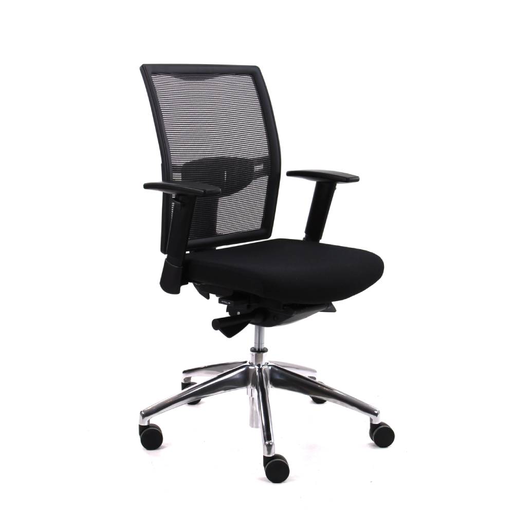 illustratie van een zwarte bureaustoel