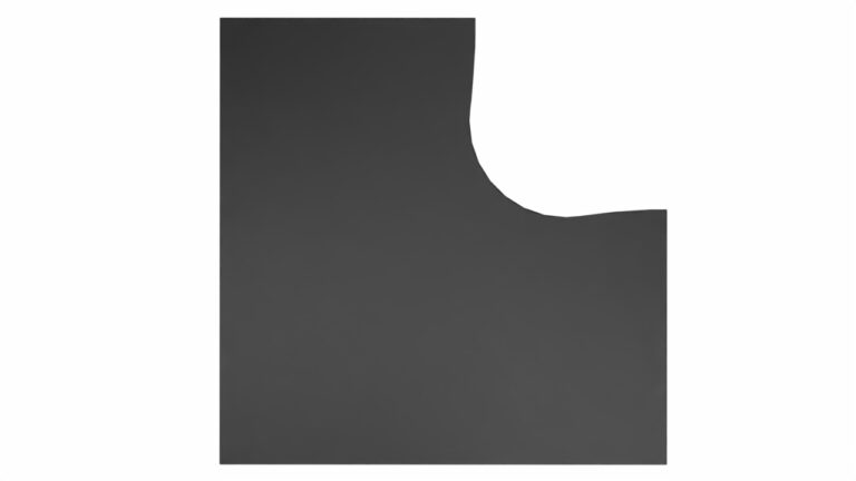 hoekbureau zwart 140x140cm bovenkant