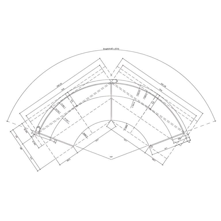ronde balie 437 cm of 486 cm