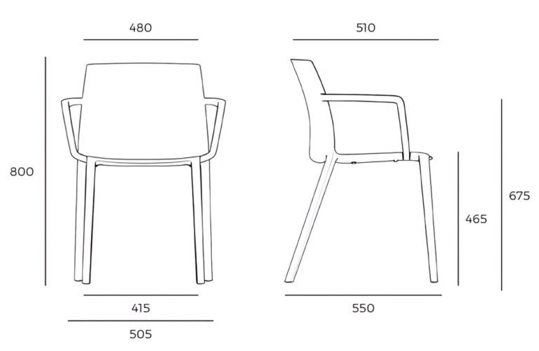 kunststof stoel Like Eco