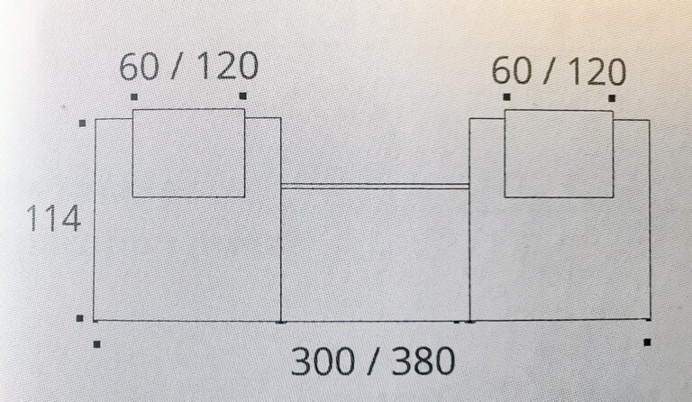 Receptiebalie Karl 300cm