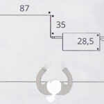 Receptiebalie Karl 180cm