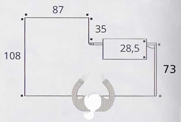 Receptiebalie Karl 180cm