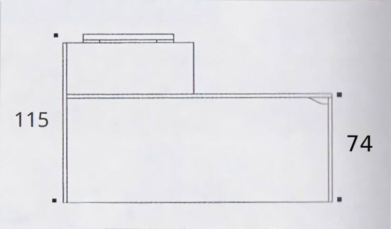 Receptiebalie Karl 180cm
