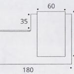 Receptiebalie Karl 180cm
