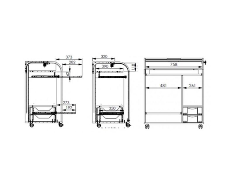 Houten computerkast