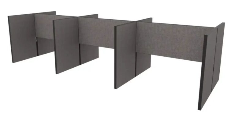 Akoestische tussenwand 6 bureaus