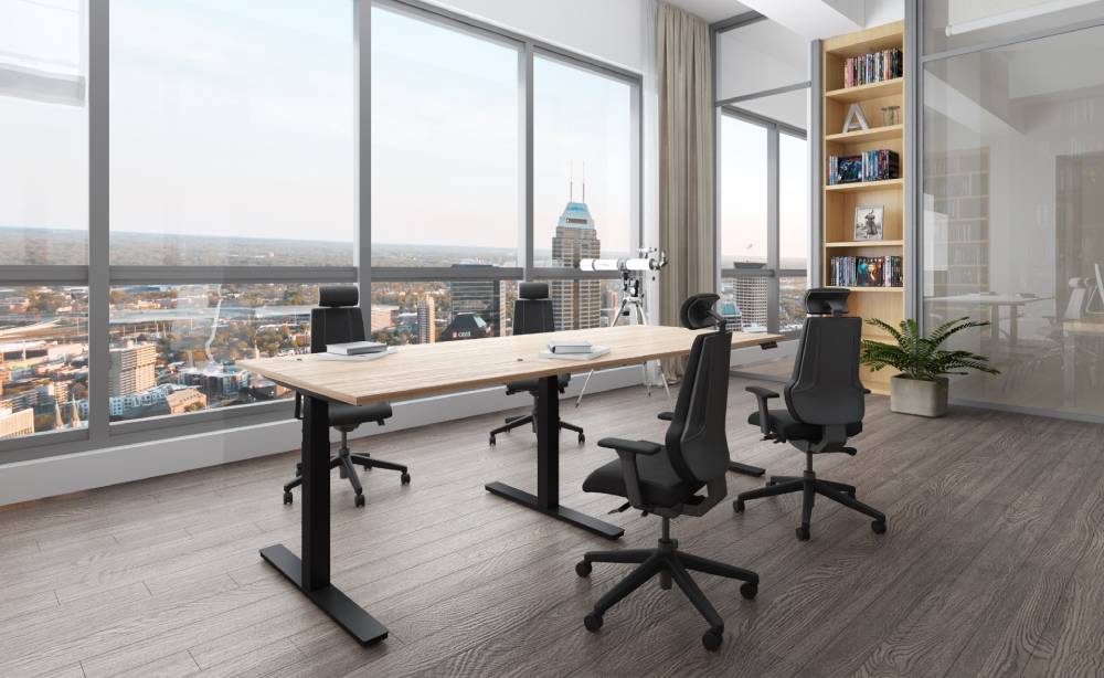 Vergadertafel elektrisch verstelbaar