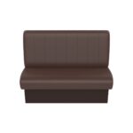 Wachtkamer wandbank bruin