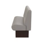 Wachtkamer wandbank grijs