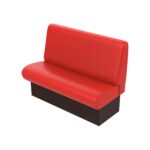 Wachtkamer wandbank rood