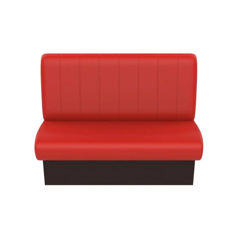 Wachtkamer wandbank rood