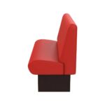 Wachtkamer wandbank rood