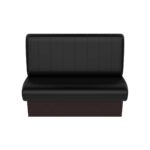 Wachtkamer wandbank zwart