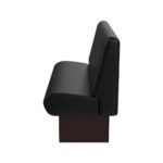 Wachtkamer wandbank zwart