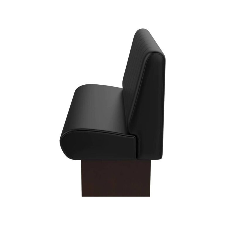 Wachtkamer wandbank zwart