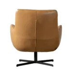 Stoere fauteuil Cognac