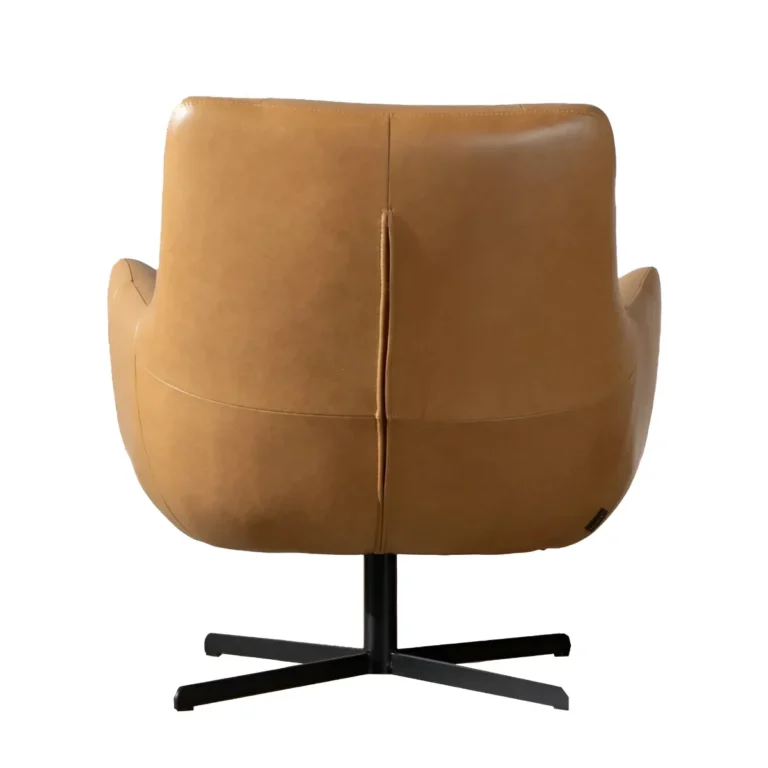Stoere fauteuil Cognac