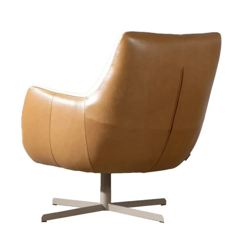 Stoere fauteuil Cognac