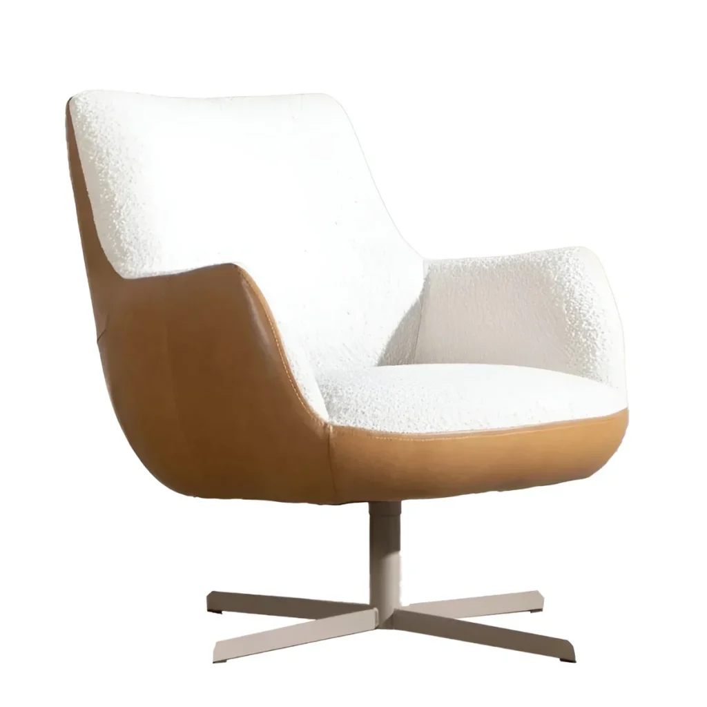 Stoere fauteuil Cognac