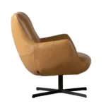 Stoere fauteuil Cognac
