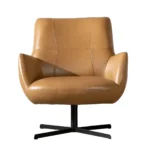 Stoere fauteuil Cognac