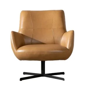 Stoere fauteuil Cognac