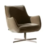 Stoere fauteuil Cognac