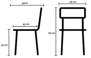 Kunststof stoel Nassau