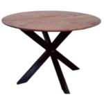 ronde bijzettafel mango 70cm diameter bruin