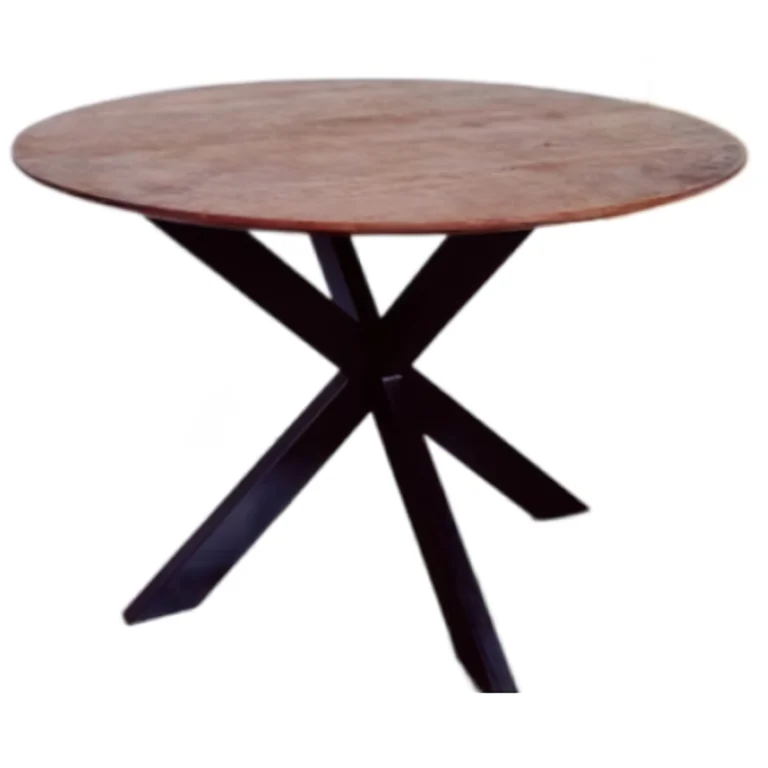 ronde bijzettafel mango 70cm diameter bruin