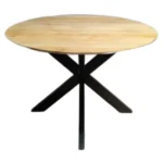 ronde bijzettafel mango 70cm diameter naturel