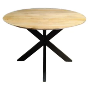 ronde bijzettafel mango 70cm diameter naturel
