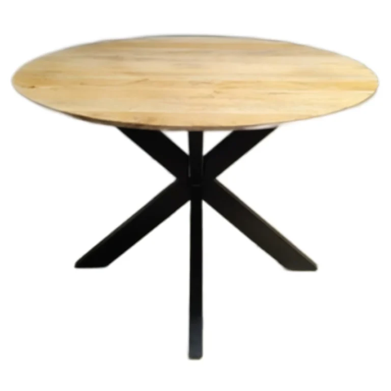 ronde bijzettafel mango 70cm diameter naturel