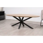 salontafel 130x70 cm ovaal naturel 1