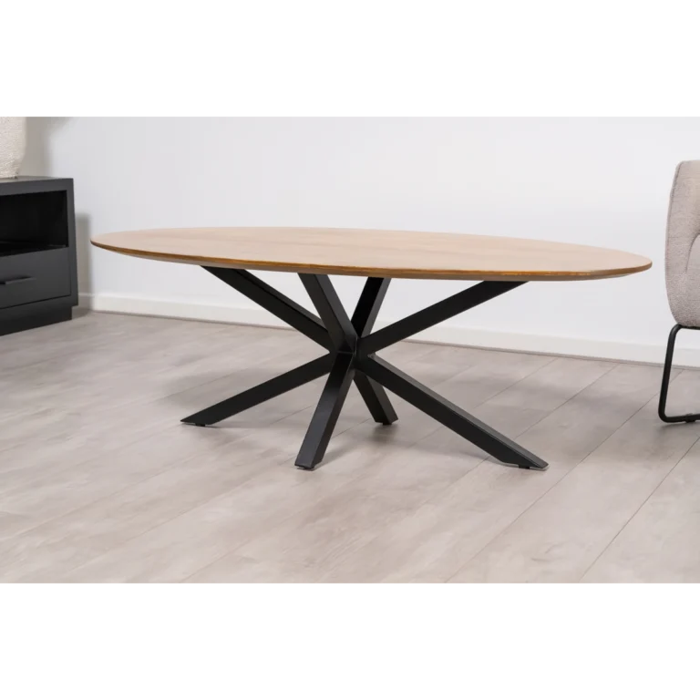 salontafel 130x70 cm ovaal naturel 1