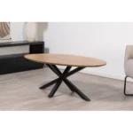 salontafel 130x70 cm ovaal naturel 2